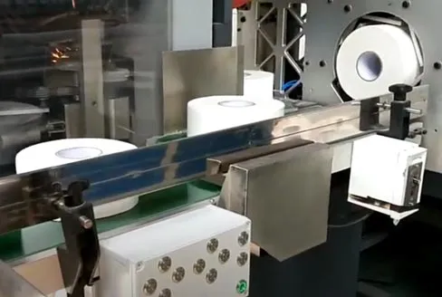 Step-by-step jumbo roll tissue manufacturing process in a factory setting