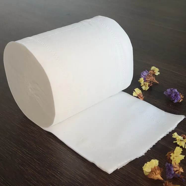 Soft toilet paper roll showcasing quality and texture