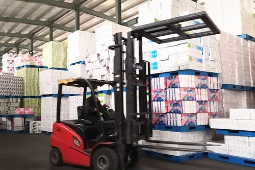 High-quality toilet paper rolls produced by a Chinese manufacturer