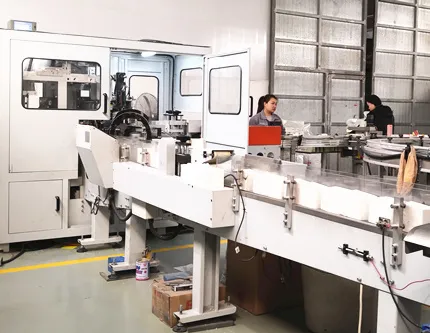 Process of shipping facial tissue products from factory to customers