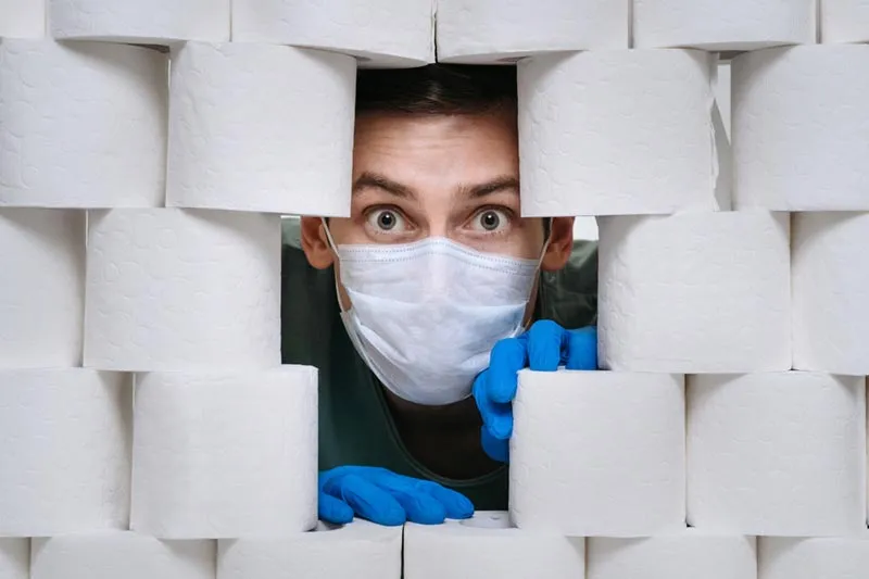 Timeline showcasing the history and evolution of toilet paper