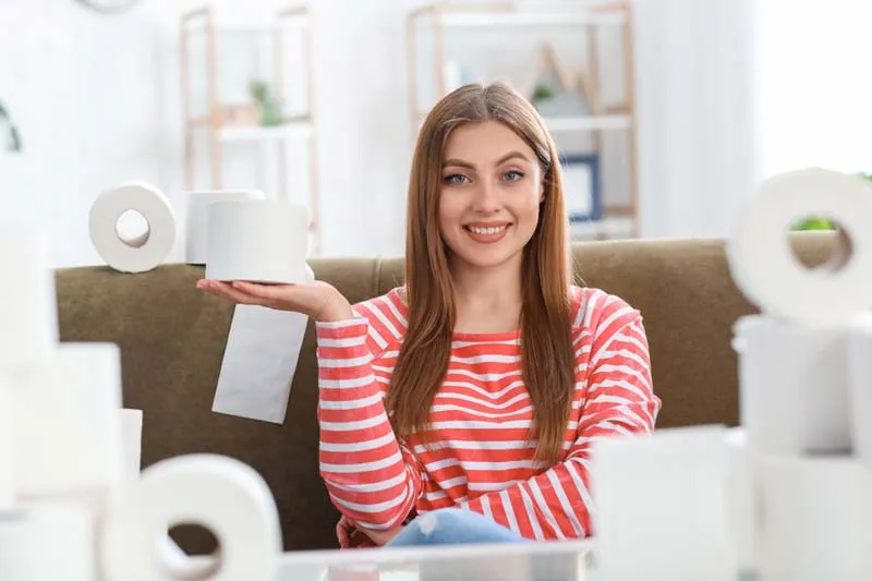 Illustration of the societal effects of toilet tissue usage