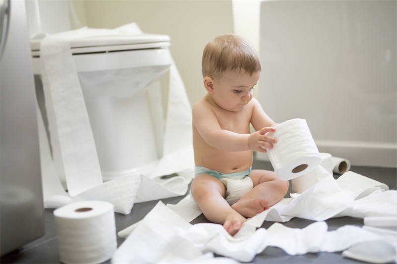 A roll of eco-friendly toilet paper on a bamboo holder