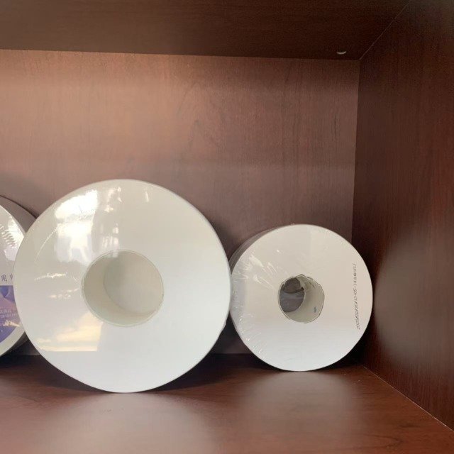 High-capacity jumbo commercial toilet paper roll for high-traffic washrooms