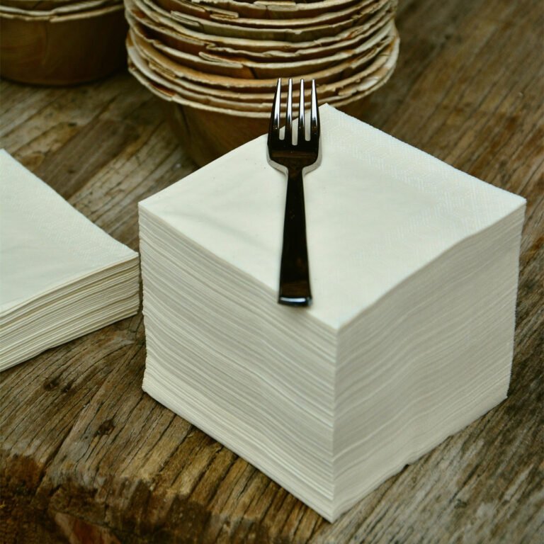 virgin wood pulp restaurant dinner napkin, detail 1 - Top Source Paper
