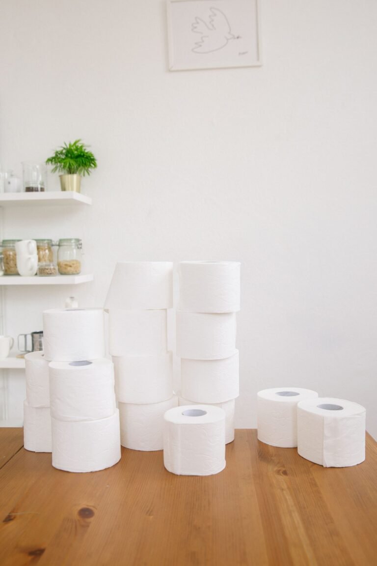 virgin wood pulp toilet paper roll, bulk bath tissue in real-life application scene, Top Source Paper