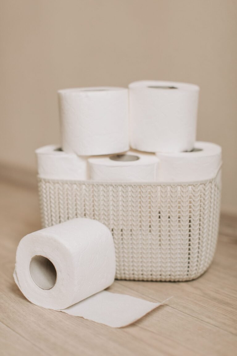 virgin wood pulp toilet paper roll, bulk bath tissue in real-life application scene, Top Source Paper