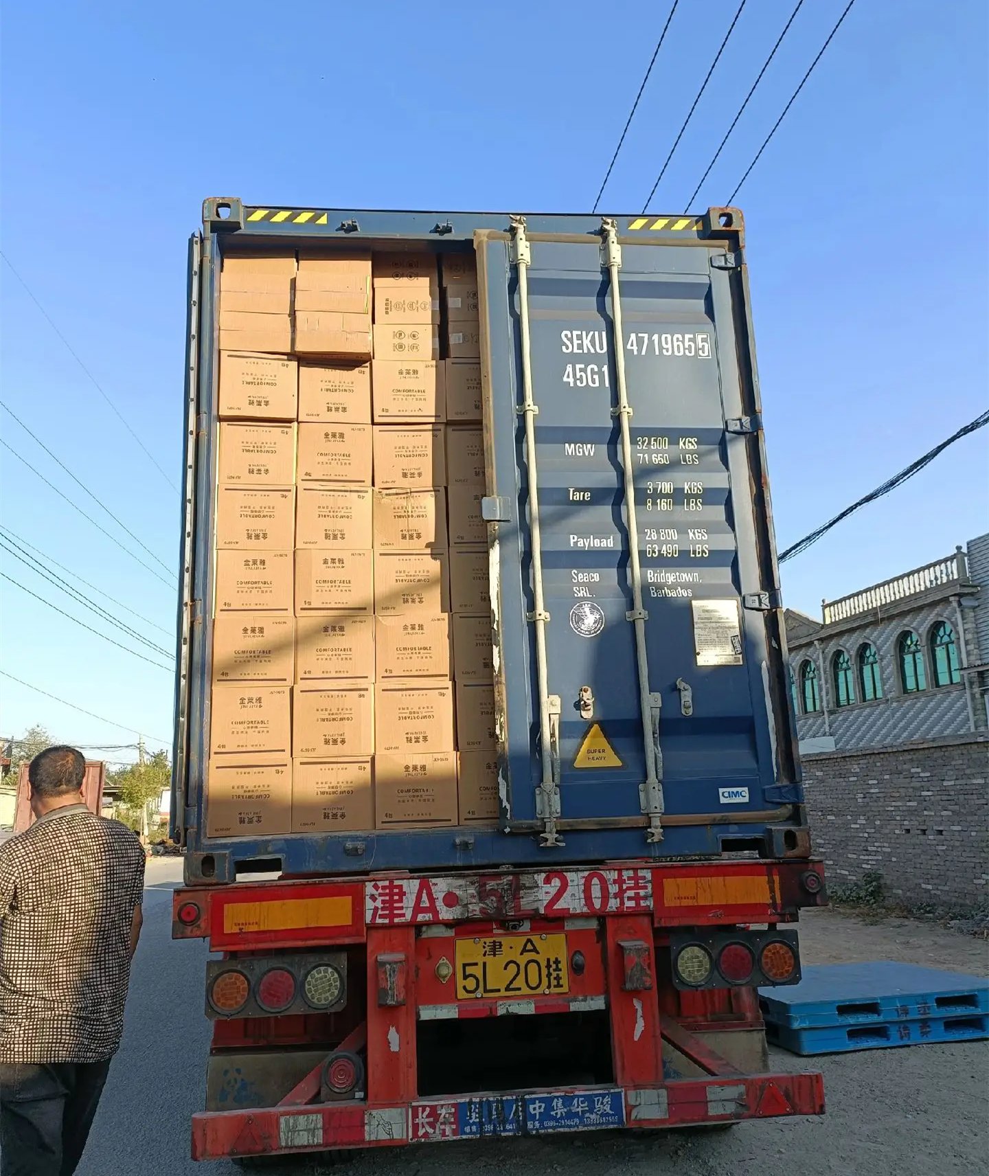 Container loading at Tianjin Port