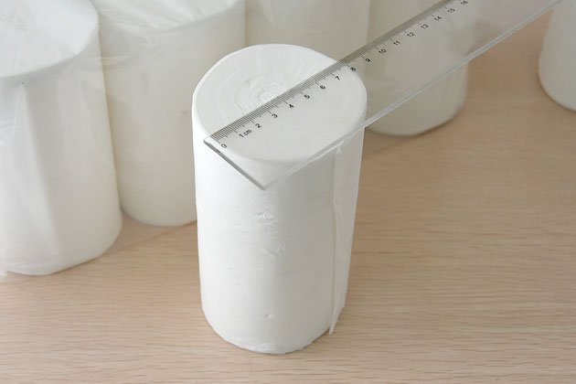 Commercial toilet paper roll specifications and packaging details
