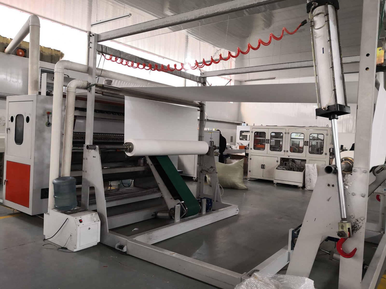 Tissue packing and boxing area