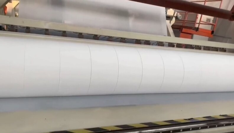Tissue parent rolls at a converting site whose upstream pulping dominates the product footprint